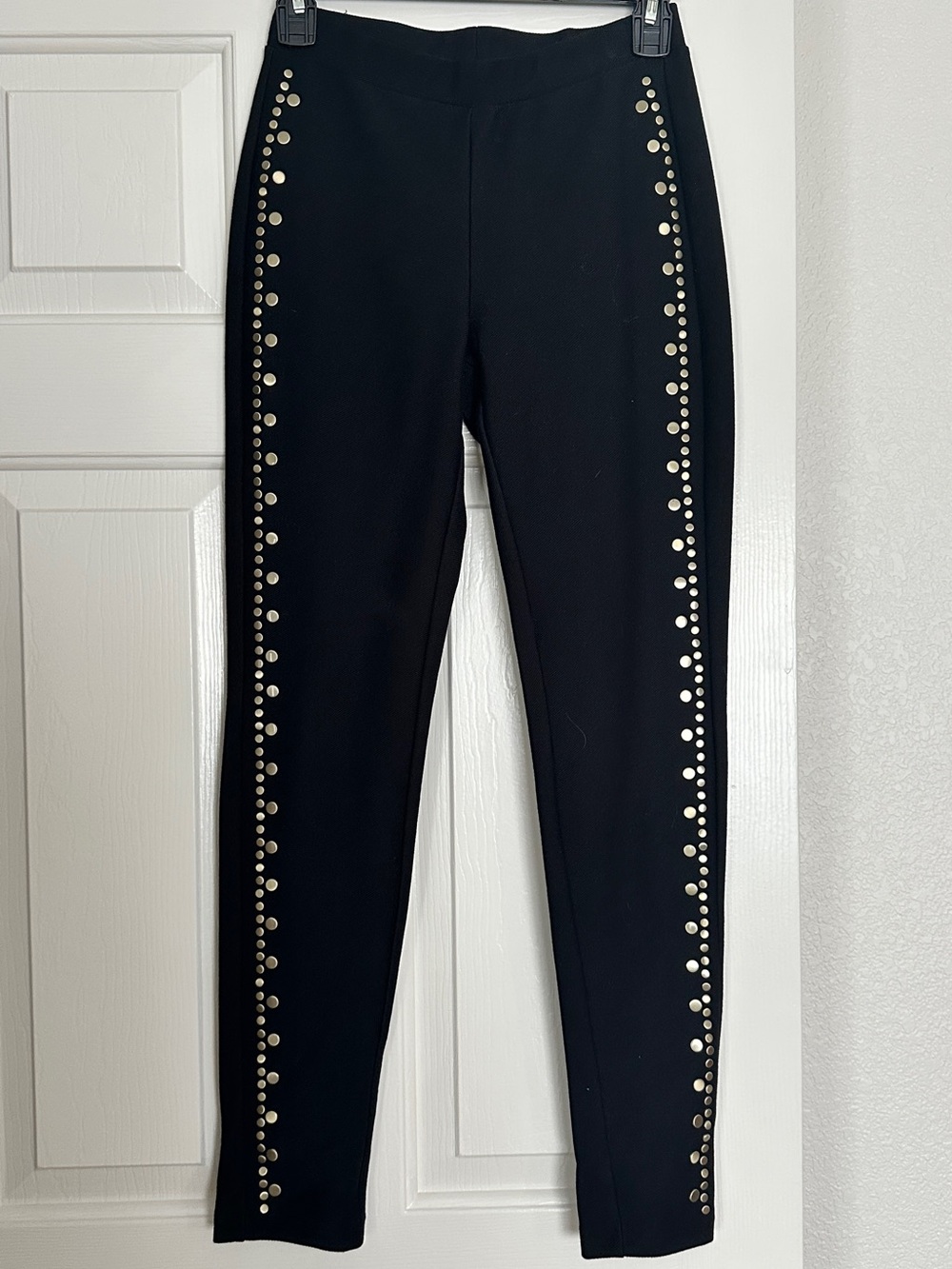 MICHAEL Michael Kors Black Leggings with Branded Waist Label XS